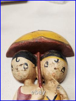 Hubley Cast Iron Bathing Beauties Anne Fish Cast Iron Doorstop