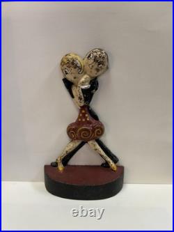 Hubley Cast Iron Charleston Dancers Anne Fish Cast Iron Doorstop