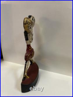 Hubley Cast Iron Charleston Dancers Anne Fish Cast Iron Doorstop