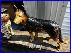 Hubley German Shepherd Police Dog #290Cast Iron Door Stop, Antique Collect Grade