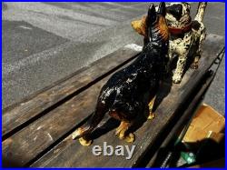 Hubley German Shepherd Police Dog #290Cast Iron Door Stop, Antique Collect Grade