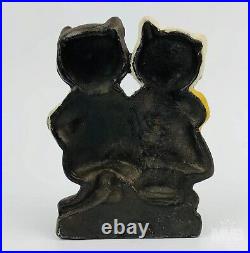 Hubley, National Foundry Cast Iron Twin Kittens / Cats Doorstop
