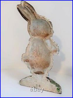 Hubley Peter Rabbit with Carrot 1930s Doorstop #36 Cast Iron