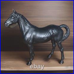 Hubley Style Cast Iron Black Beauty Horse Doorstop Original Condition Heavy