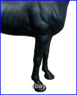 Hubley Style Cast Iron Black Beauty Horse Doorstop Original Condition Heavy