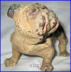 Hubley Toy USA American English Bulldog Cast Iron Art Statue Sculpture Doorstop