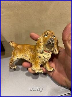 Hubley cast Iron cocker spaniel or springer spaniel doorstop original 30s Hubley cast Iron cocker spaniel or springer spaniel doorstop original 30s