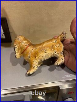 Hubley cast Iron cocker spaniel or springer spaniel doorstop original 30s Hubley cast Iron cocker spaniel or springer spaniel doorstop original 30s
