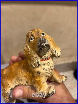Hubley cast Iron cocker spaniel or springer spaniel doorstop original 30s Hubley cast Iron cocker spaniel or springer spaniel doorstop original 30s
