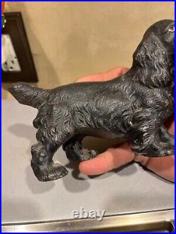 Hubley cast Iron cocker spaniel/springer spaniel doorstop 30s 7 inches Hubley cast Iron cocker spaniel/springer spaniel doorstop 30s 7 inches