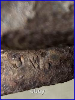 J W FISKE Black Cat Cast Iron Doorstop Arched Back Tail Up Green Eyes Branded