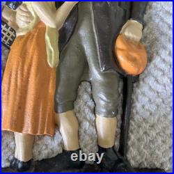 Jean Valjean &Cossette Cast Iron Doorstop