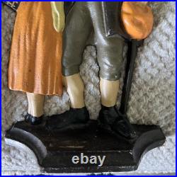 Jean Valjean &Cossette Cast Iron Doorstop
