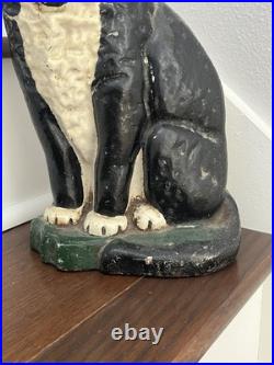 LARGE 10 lb. ANTIQUE VINTAGE 1930's CAT DOORSTOP