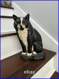 LARGE 10 lb. ANTIQUE VINTAGE 1930's CAT DOORSTOP