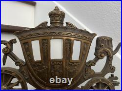 LARGE 12 ANTIQUE c. 1920 CINDERELLA'S CARRIAGE DOORSTOP