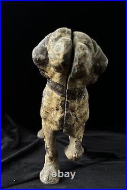 LARGE 15 Antique HUBLEY Cast-Iron English Setter Pointer Dog Door Stop Statue