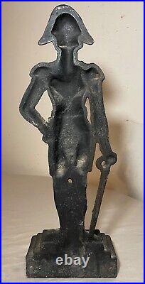 LARGE antique original cast iron military Lord Nelson heavy figural doorstop LARGE antique original cast iron military Lord Nelson heavy figural doorstop