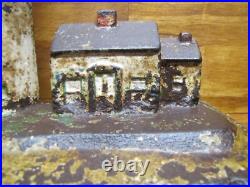 LIGHTHOUSE & KEEPERS HOME Antique Cast Iron Figural Doorstop Nautical Seaside