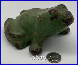 Large Antique Cast Iron Frog Doorstop Garden or Fountain Nice Patina! 5 lbs Large Antique Cast Iron Frog Doorstop Garden or Fountain Nice Patina! 5 lbs