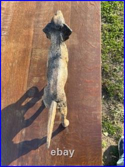 Large Antique Cast Iron Hubley Spaniel Setter Dog Door Stop