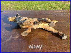 Large Antique Cast Iron Hubley Spaniel Setter Dog Door Stop