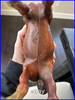 Large Vintage Hubley Cast Iron Horse Door Stop HEAVY! Almost 6 lbs