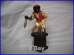 Lawn Jockey Vintage Cast Iron- Doorstop or GREAT PIECE FOR ANY GARDEN- WOW
