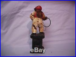 Lawn Jockey Vintage Cast Iron- Doorstop or GREAT PIECE FOR ANY GARDEN- WOW