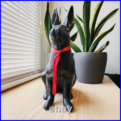 Life-Size Cast Iron Rabbit Bunny Vintage Doorstop Garden 13 Tall HEAVY 15lbs