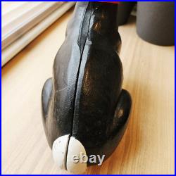 Life-Size Cast Iron Rabbit Bunny Vintage Doorstop Garden 13 Tall HEAVY 15lbs