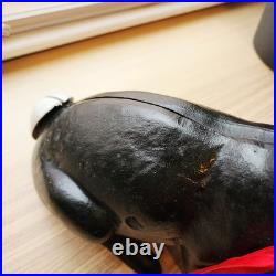 Life-Size Cast Iron Rabbit Bunny Vintage Doorstop Garden 13 Tall HEAVY 15lbs