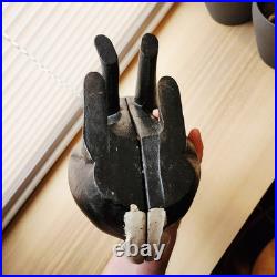 Life-Size Cast Iron Rabbit Bunny Vintage Doorstop Garden 13 Tall HEAVY 15lbs