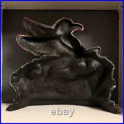 MOBIL OIL Pegasus Heavy Cast Iron Flying Red Horse Advertisement/Door Stop 11¨H