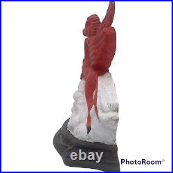 MOBIL OIL Pegasus Heavy Cast Iron Flying Red Horse Door Stop