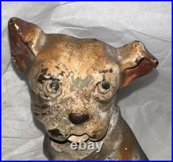 Mutt And His Bone Antique Cast Iron Doorstop 8 1/2 Inches Tall! Cute