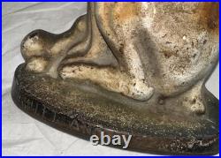 Mutt And His Bone Antique Cast Iron Doorstop 8 1/2 Inches Tall! Cute