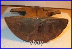 Nice Antique Hubley Vintage Cast Iron Metal Flower Basket Doorstop Marked 818 Nice Antique Hubley Vintage Cast Iron Metal Flower Basket Doorstop Marked 818