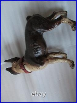 ORIGINAL Hubley Antique Boston Terrier Doorstop 1910-1925 Original