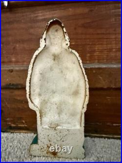 Old Salt New England fisherman cast iron door stop circa 1900 original paint