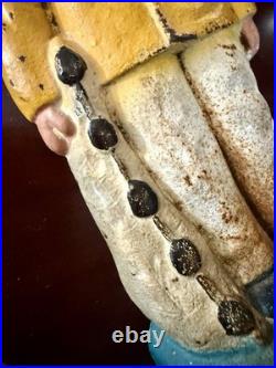 Old Salt New England fisherman cast iron door stop circa 1900 original paint