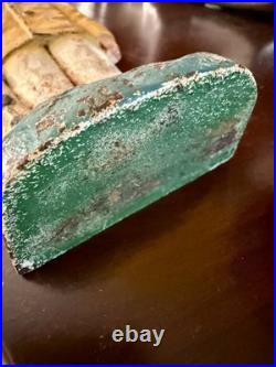 Old Salt New England fisherman cast iron door stop circa 1900 original paint