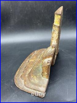 Original Antique Cast Iron Doorstop Lighthouse Keepers Cottage Home Old Nautical