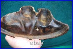 Original Antique Cast Iron Scotch Whisky Black & White Door Stop 7 lbs