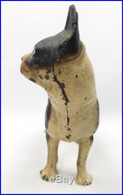 Original Hubley Boston Terrier Dog Cast Iron Doorstop