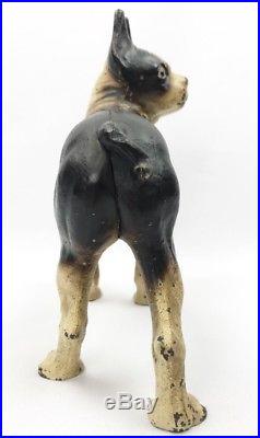Original Hubley Boston Terrier Dog Cast Iron Doorstop