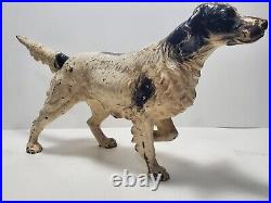 Original Hubley Cast Iron Pointer Hunting Bird Dog Doorstop Bookend 8.5lb Original Hubley Cast Iron Pointer Hunting Bird Dog Doorstop Bookend 8.5lb