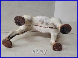 Original Left Facing Antique Cast Iron BROWN Boston Terrier Bull Dog Door Stop Original Left Facing Antique Cast Iron BROWN Boston Terrier Bull Dog Door Stop