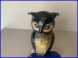 Owl on Books Cast Iron Doorstop Eastern Specialty Co. #68