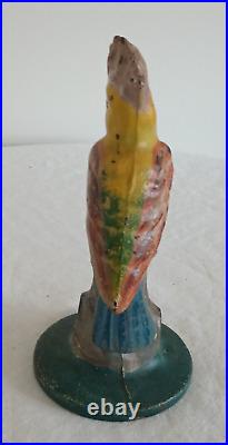 PARROT CAST IRON DOORSTOP Full Figure, No Markings, 3 1/4 lbs. 7